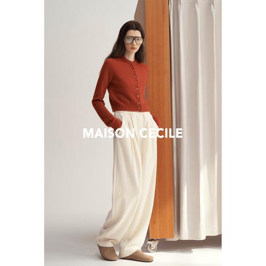 MAISON CECILE五色/羊绒密实温暖软糯显比例针织开衫 商品图1