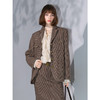 COCOBELLA威尔士格纹毛呢西装外套秋冬通勤多口袋休闲西服SI7020 商品缩略图4