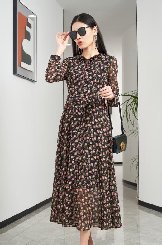 水红色连衣裙HJ3S65 商品图2