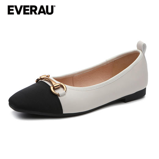 EVERAU经典小香风复古优雅基调春夏平底女鞋单鞋EA7053 商品图4