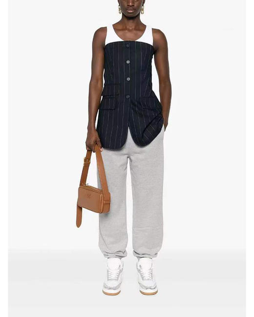 现货 THS 9.7-限时 缪家 情侣款 抽绳松紧腰灰色运动卫裤 QJ042 商品图2