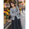 9/8奢姿大码女装2024秋季小香风外套连衣裙两件套胖妹妹时尚拼接套装9943991303 商品缩略图3