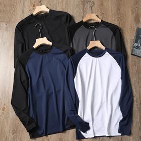 【fzwm-22245】轻量男士运动速干长袖T恤！！