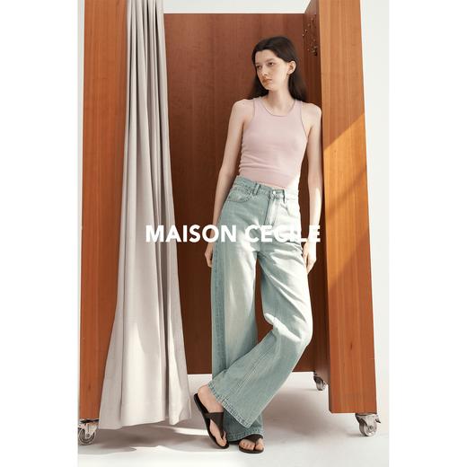 MAISON CECILE定染灰粉色羊绒羊毛开衫/背心 商品图3