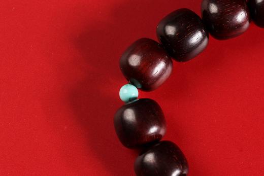 XYZT0294°小叶紫檀&老山三色瓜棱手串 商品图5