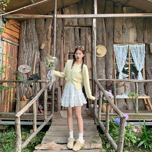 【179元任选2件】现货！韩系软糯毛织开衫 商品图2