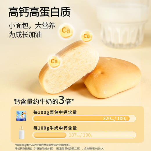 【99任选10件】奶酪博士高钙奶酪面包高钙高蛋白 干净配方添加益生元 80g（20g*4个）*1袋 商品图3