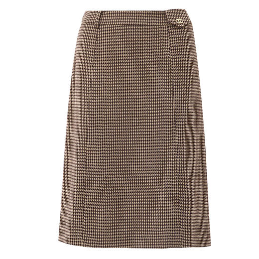 EITIE爱特爱冬季新款洋气时髦格纹高腰包臀半身裙女裙7606306 商品图5