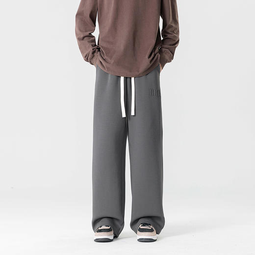 【新款DYF】大依优型大码直筒运动针织休闲裤加肥加大男装舒适胖子肥佬百搭运动裤长裤 商品图4