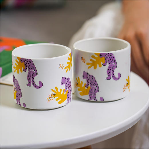 咔哒心系列印花陶瓷对杯 商品图1