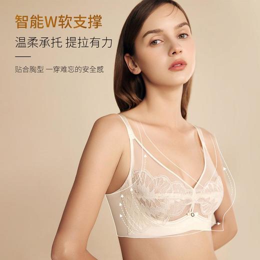 【超轻云感托蕾丝文胸】记忆软支撑镍钛钢圈防下垂超薄性感蕾丝透气内衣 商品图2