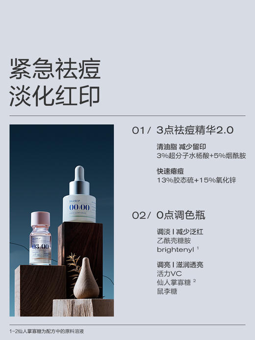 【品牌直发】大水滴3点祛痘精华2.0 + 0点调色精华（10ml+15ml） 商品图1