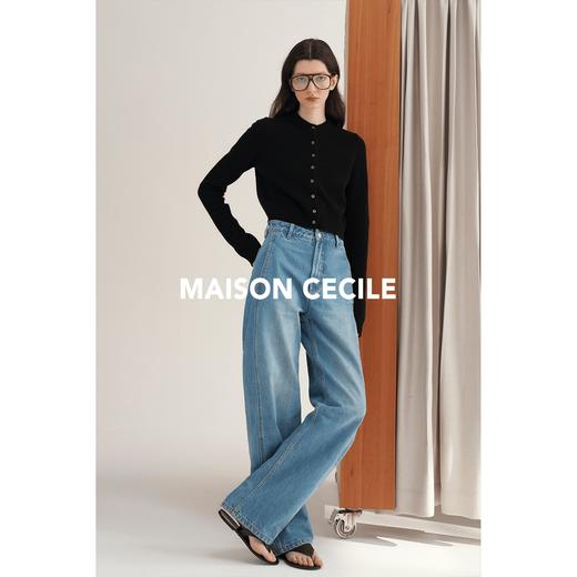 MAISON CECILE五色/羊绒密实温暖软糯显比例针织开衫 商品图4