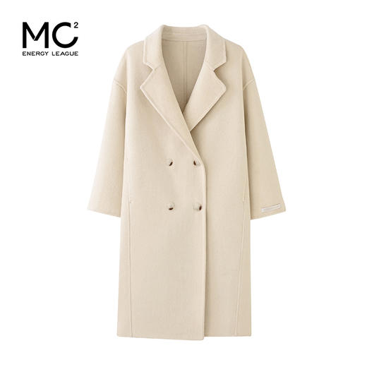 韩版翻领宽松小个子羊毛大衣F4241603 商品图4