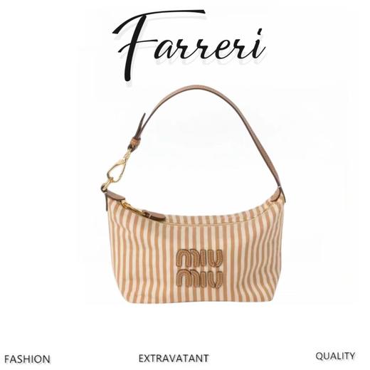 Mlu缪家 饭盒条纹手袋 商品图0