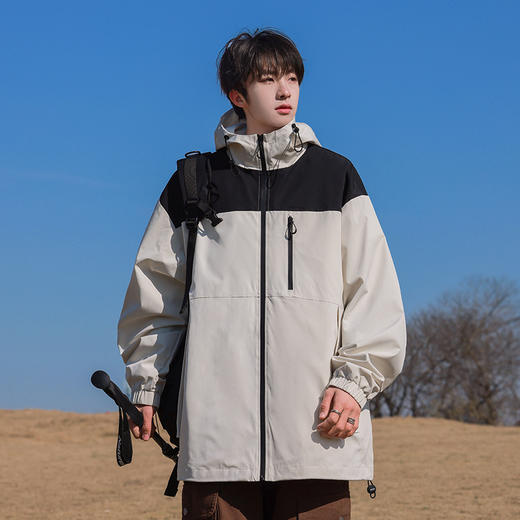 【户外潮牌两件套！山系冲锋衣】三合一外套连帽春秋潮牌，百搭时尚舒适，户外登山美式夹克女，防水防风情侣外套L 商品图5