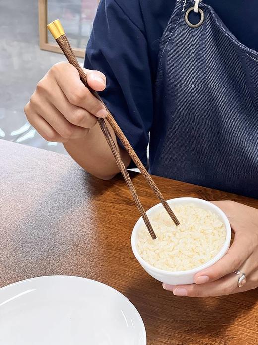 米马杂货 鸡翅木筷勺6件套 优质不锈钢材质+天然材质 无毒无味 商品图1