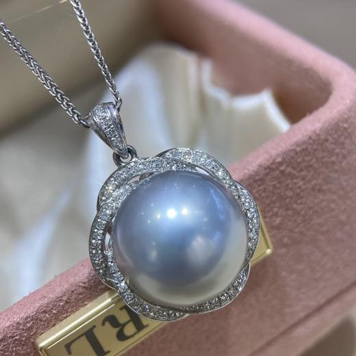 13-14mm铂金灰吊坠 商品图0