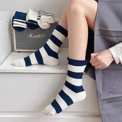 都市丽人中筒袜休闲系列精梳棉袜子女袜子LCTDF1 商品图1