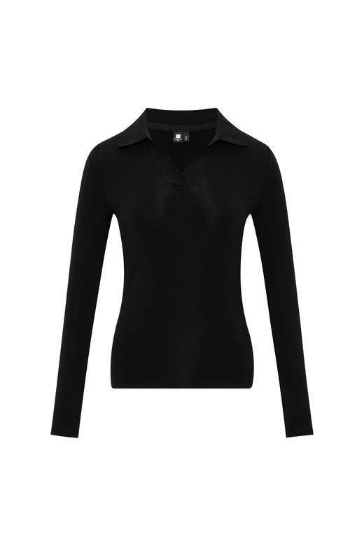 oneup翻领修身长袖T恤 商品图6