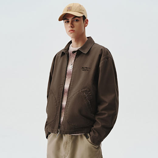 714street破坏水洗底特律夹克男女2024秋冬新款美式复古工装外套 商品图1