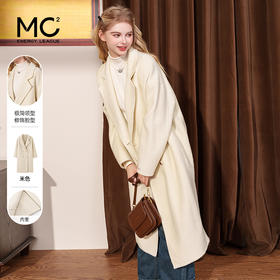 韩版翻领宽松小个子羊毛大衣F4241603