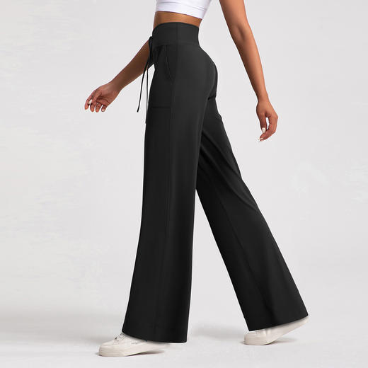 跃牌【倚窗听雨】系列 Athena 加绒直筒裤女高腰保暖宽松显瘦长裤CK055 商品图2