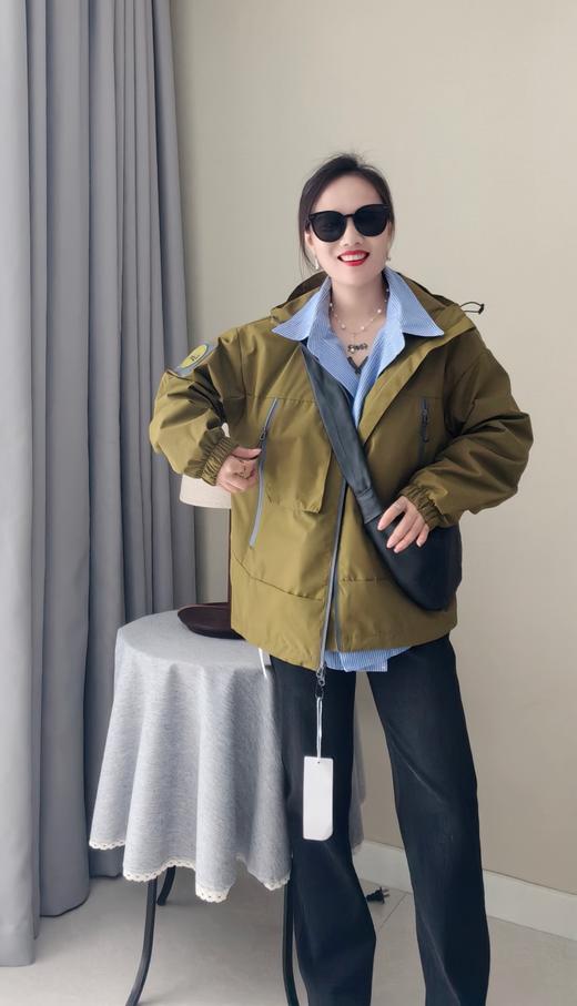 雪山原版面料暗格纹男女同款冲锋衣夹克防风外套 商品图5