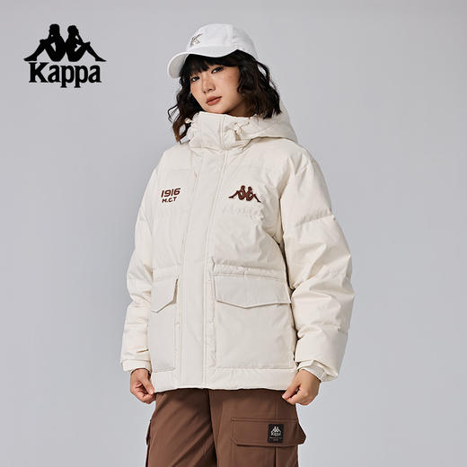 Kappa卡帕背靠背运动羽绒服男2024新款冬户外保暖上衣开衫外套女K0EZ2YY01D 商品图1