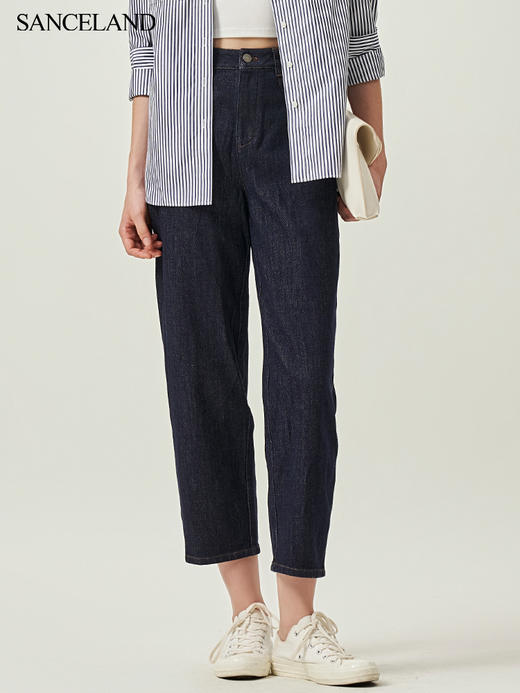 SANCELAND三石一澜棉牛仔裤 商品图1