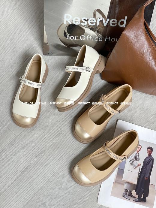 新品拼接舒适软底软面玛丽珍女鞋919B43501（W） 商品图0