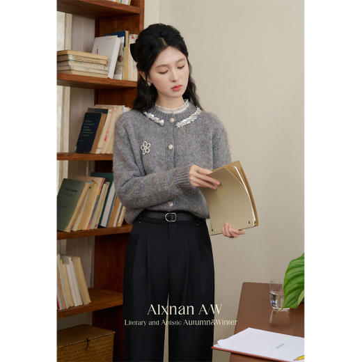 鹿向南「云梦故里」慵懒风复古毛衣 商品图3