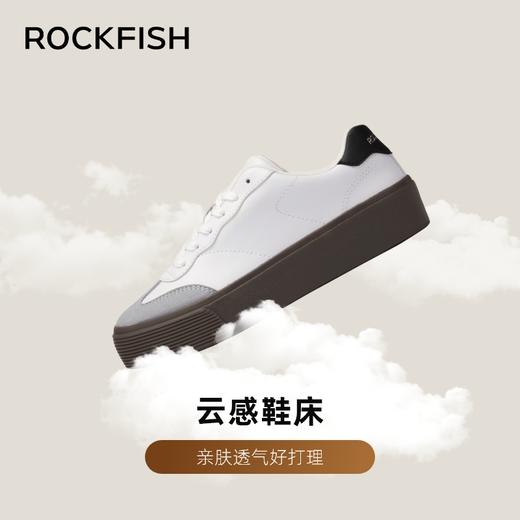 Rockfish 901厚底皮面复古德训鞋小众增高休闲板鞋 商品图3