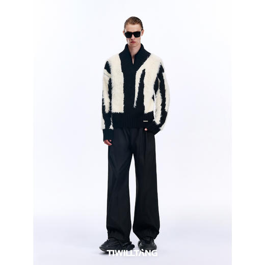 TIWLLTANG启世录“白羽映纱”仿貂毛绒感毛衫 商品图3