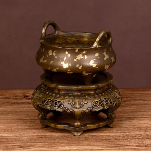 吉祥古法香炉 点金带座冲天耳三足乳炉 商品图5