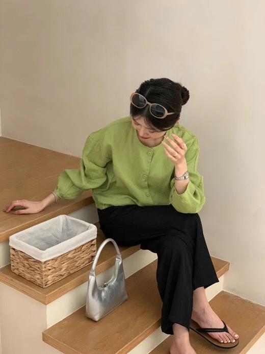 老米优品🎈5天。春的笔触。篙品质  韩国1：1 定制 ❤ 《100%苎麻 短外套》  刻在基因里的松弛！内里来去缝工艺。WT240905A 商品图0