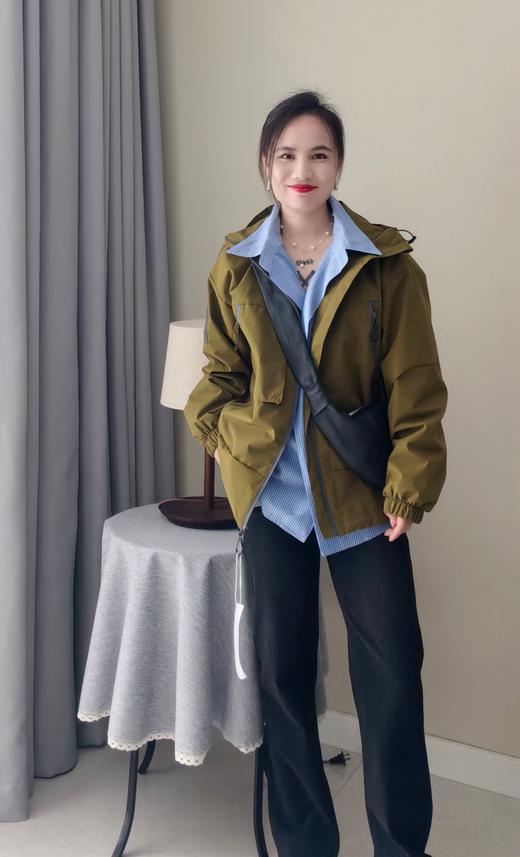 雪山原版面料暗格纹男女同款冲锋衣夹克防风外套 商品图3