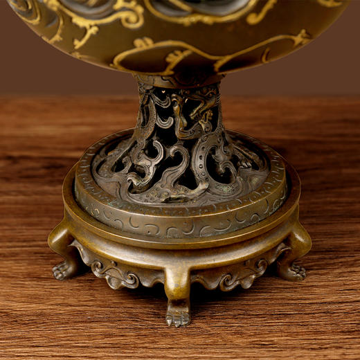 吉祥古法香炉 描金仿汉博山炉 商品图5