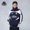 Kappa卡帕背靠背防泼水外套女梭织半拉链夹克复古球衣运动上衣男KPCGCJJ50 商品缩略图2