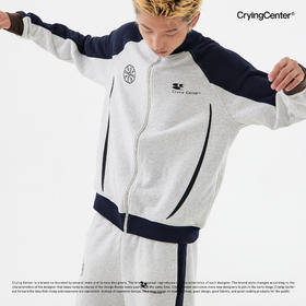 CryingCenter 初秋卫衣 哭喊运动高校跑步套装薄绒保暖情侣运动服