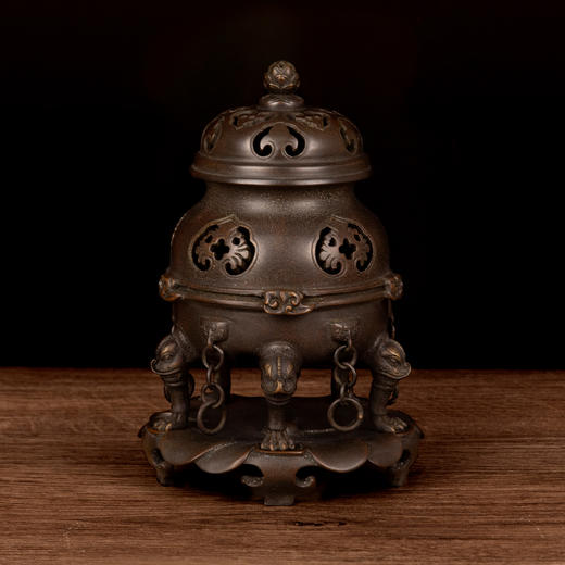 吉祥古法香炉 小号带座帝王熏炉 商品图1