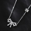 【方锆蝴蝶结】S925银项链【JHY-N001737B】 商品缩略图1