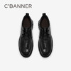 千百度男鞋真皮英伦风正装皮鞋春季百搭新款一脚蹬男士商务皮鞋A24489670 商品缩略图2