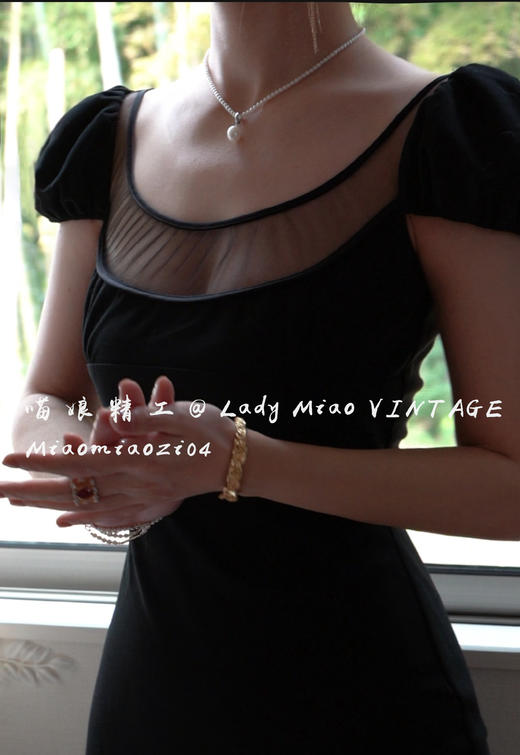 #1409【复团】喵娘精工@1409_M71《馥郁午夜》Nicole Kidman黑色优帝政款礼服连衣裙 商品图2