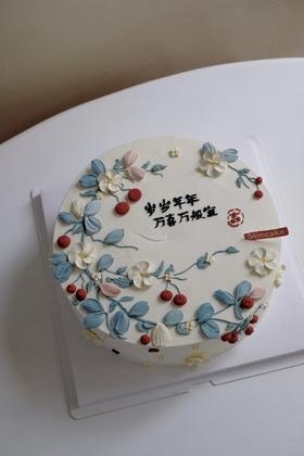 国风中式刮刀花