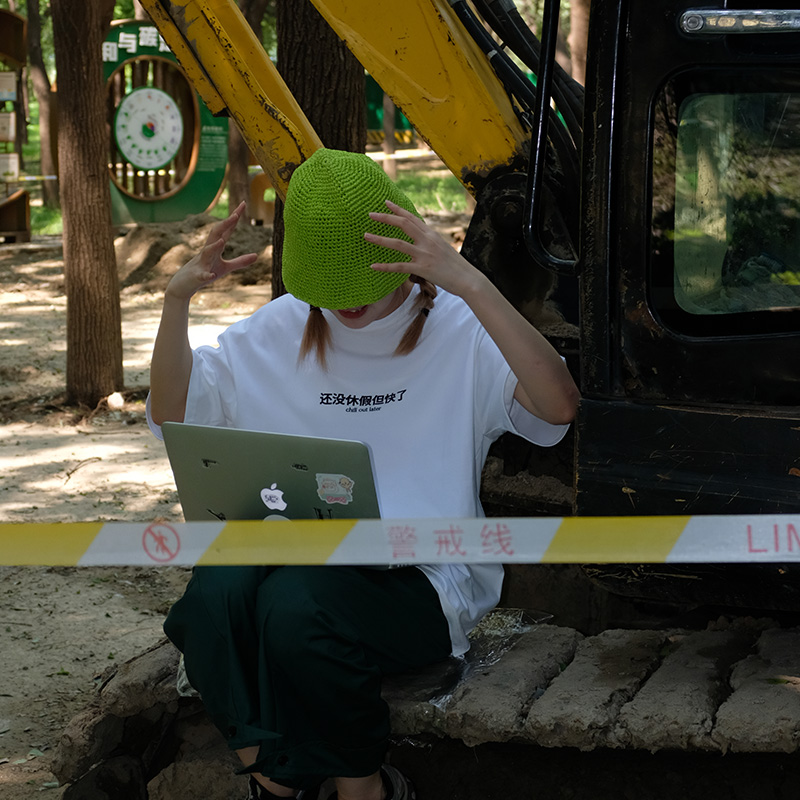 「独白」系列 白色T短袖恤 /「破产书店」系列  黑色T恤 纯棉落肩夏天宽松显瘦 OWSPACE