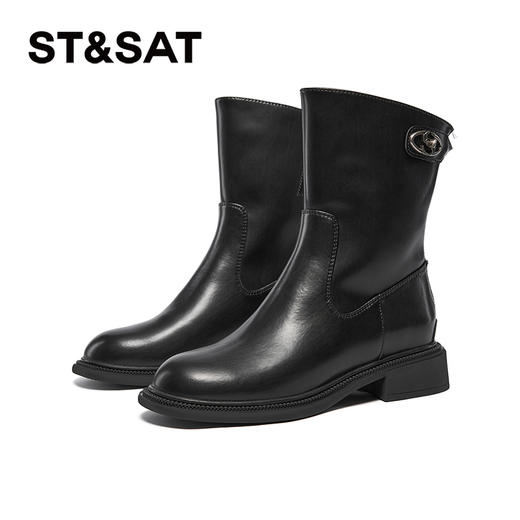 【绒里可选】星期六经典百搭厚底短靴SSC4116P0T/SSC4118P0T 商品图9