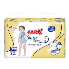 大王光羽短裤式纸尿裤 婴儿尿不湿尿片 奢适干爽透气（6连包）