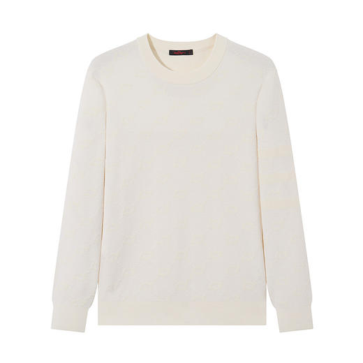 【高端系列】柒牌男装针织衫男2024秋冬新品满身提花休闲圆领毛衫	127Y71200 商品图4