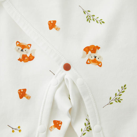 怡比狐狸和蘑菇长袖系带哈衣HY24AUN012咖绿色调（52#-66#） 商品图8